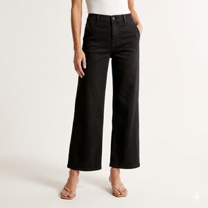 1822 Denim Wide Leg Jeans Womens 4 Black Saylor NWT